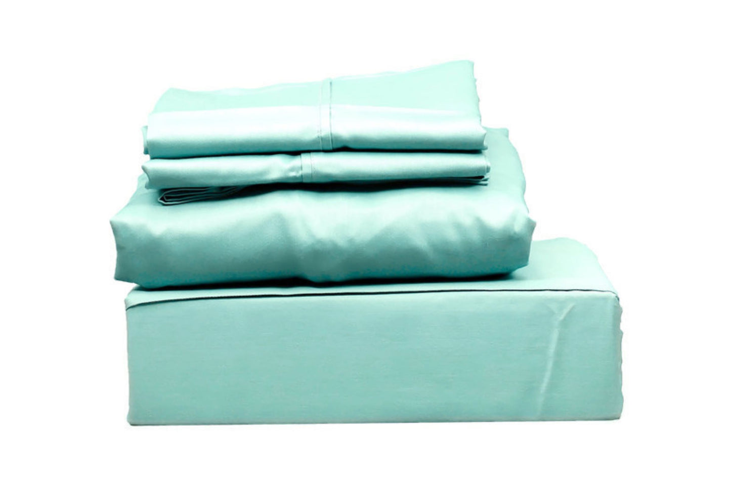 400 TC SOLID,100% COTTON SATEEN, 4 PC BED SHEET SET