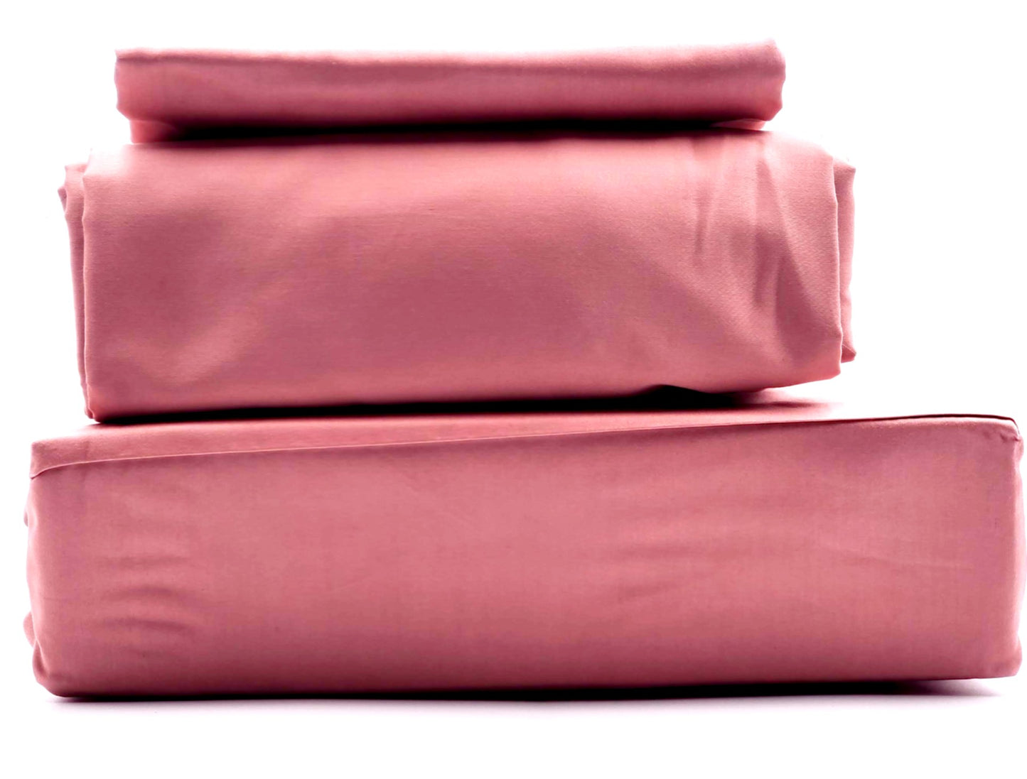 400 TC SOLID,100% COTTON SATEEN, 4 PC BED SHEET SET