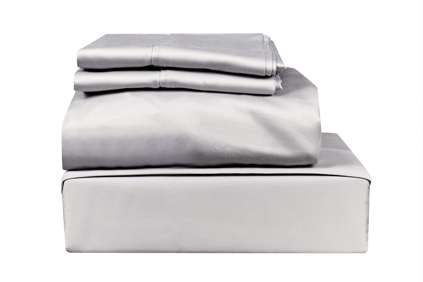 400 TC SOLID,100% COTTON SATEEN, 4 PC BED SHEET SET