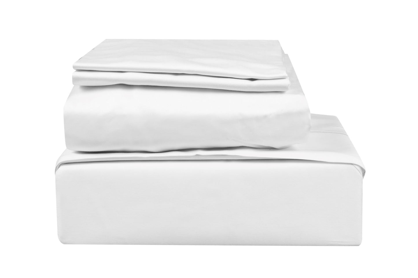 400 TC SOLID,100% COTTON SATEEN, 4 PC BED SHEET SET